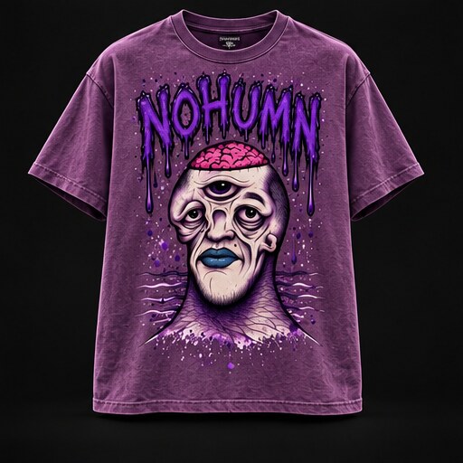 NOHUMN Purple Mind Tee in Purple Haze